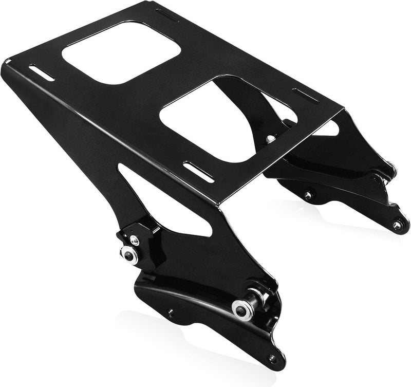 SWESGI Luggage Rack 4 Point Docking Hardware Kit for Harley Detachable Tour Trunk Kit Two-Up Mounting Rack Compatible with Touring Road King Street Glide Road Glide Electra Glide 2014-2024 (Black) - Image 1